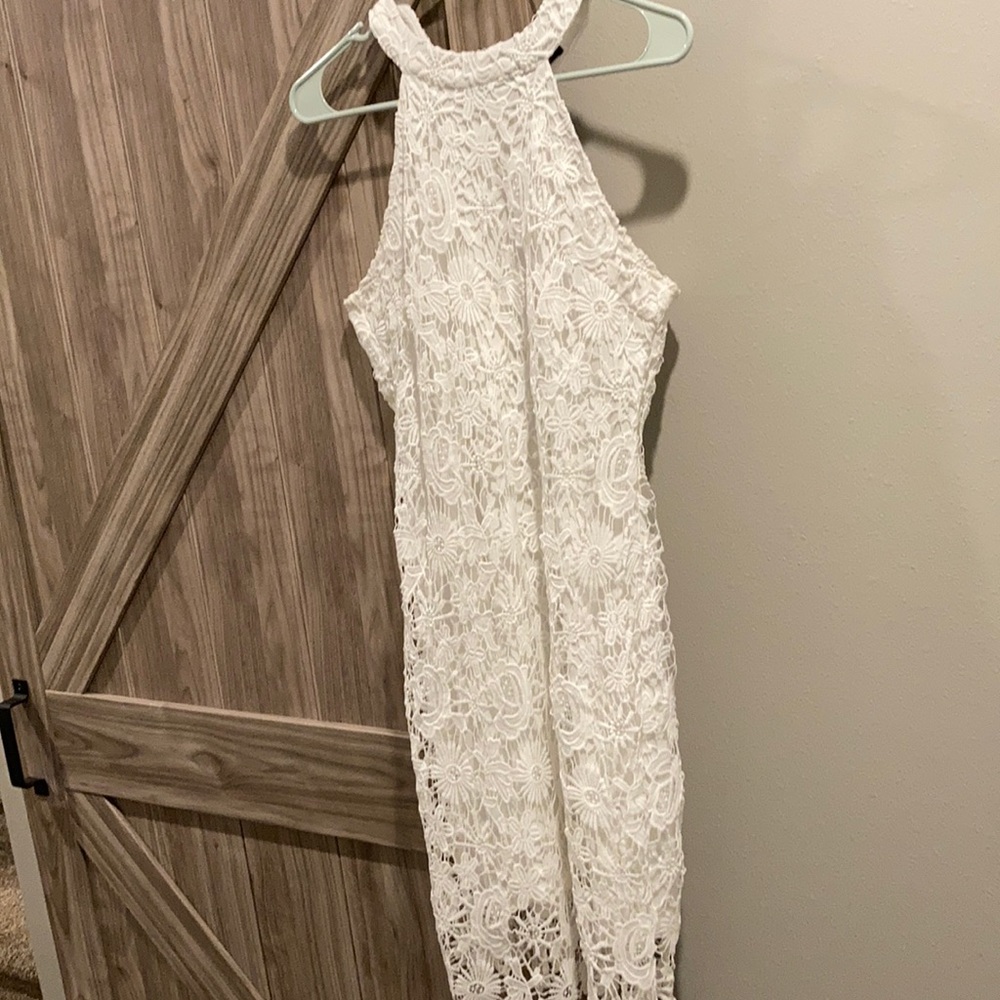 White lace dress